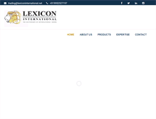 Tablet Screenshot of lexiconinternational.net